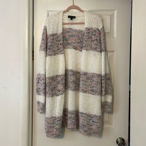 Lane Bryant Pink/Blue Mutlicolor Cardigan